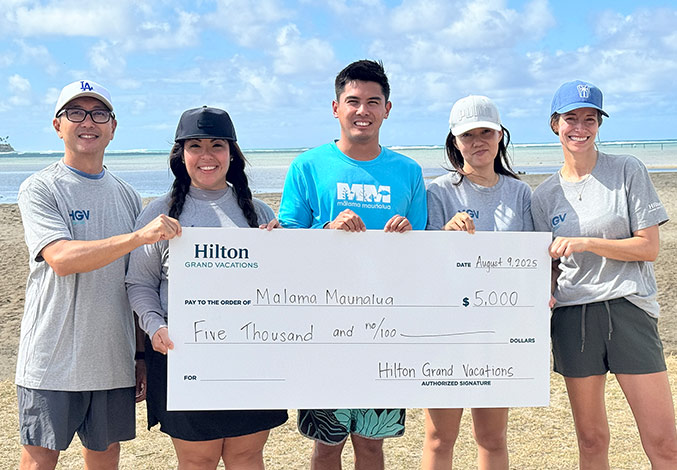 マウナルア湾を守るために：HGVが地域の清掃活動に参加-a